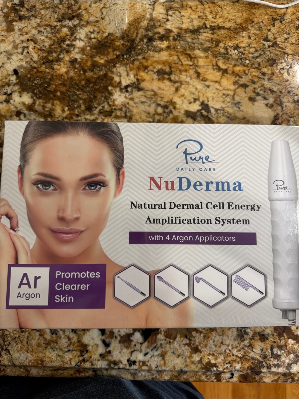 Pur NuDerma Natural Dermal Cell Energy System - White & Purple Accents